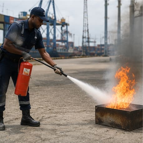 Sécurité incendie - Exercice extincteur