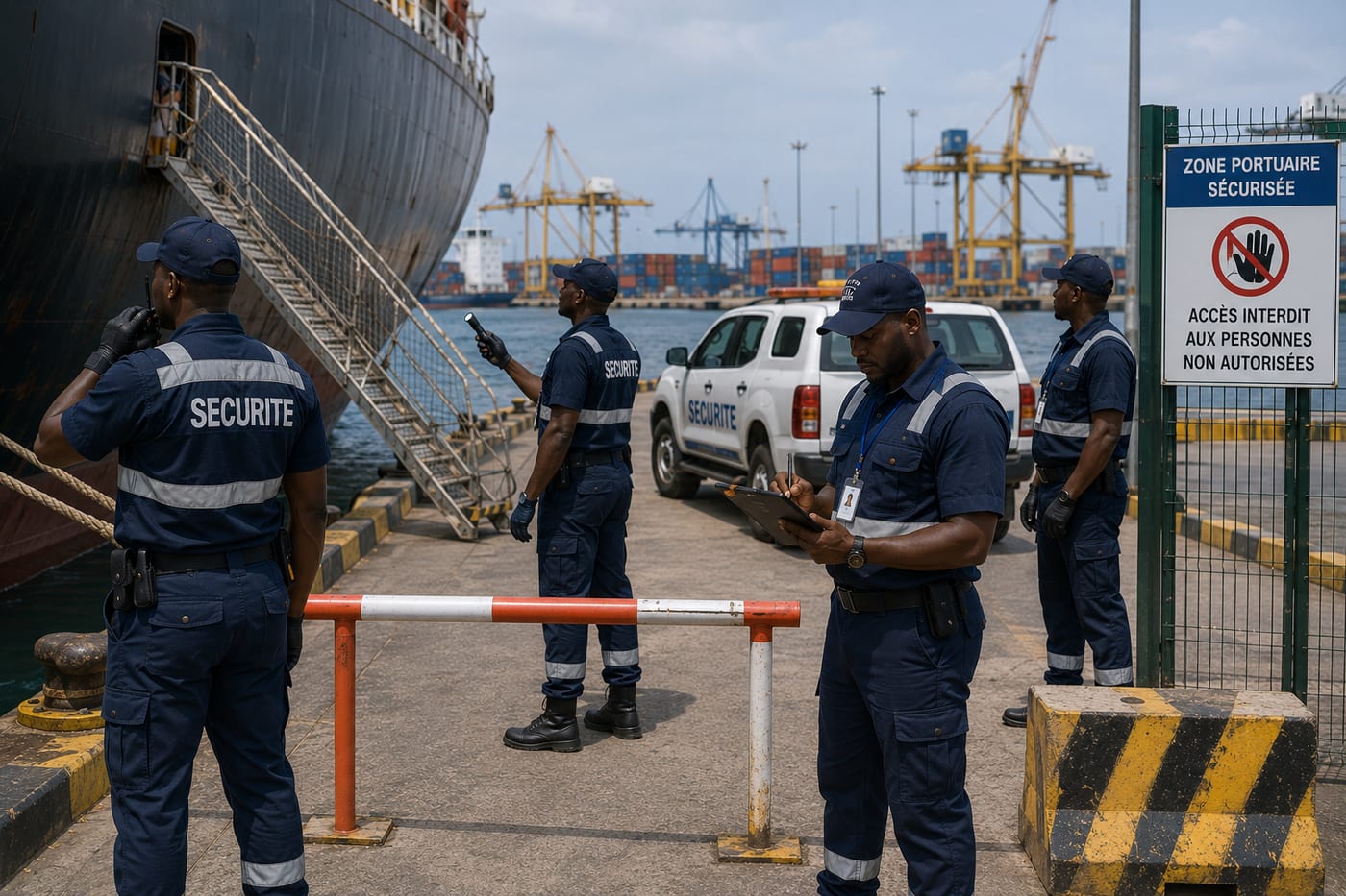 Surveillance de navires - Zone sécurisée