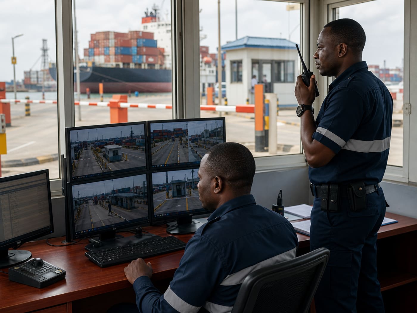 Vidéosurveillance et supervision - Poste accès port